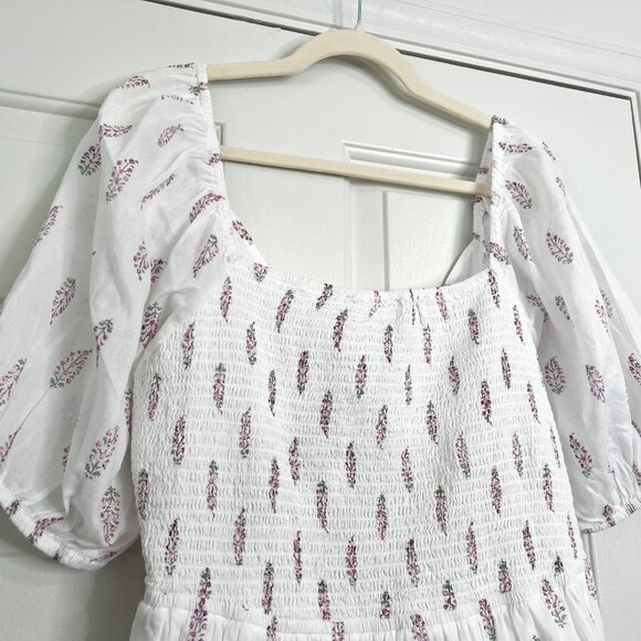 Wonderly Tie Back Smocked Midi Dress - Picture 4 of 8